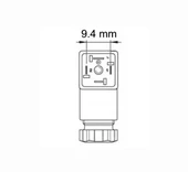 Pnömatik Valf Ventil Ledli Mini Soket 9.4mm 220 Ac/Dc - 2