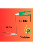 HAFSER 6 Parça Tamir Seti Tornavida Pense Yankeski Metre Elektrik Bandı - 4