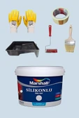 Marshall 5'li Set Silikonlu Özel Mat Duvar Boyası Afrika Menekşesi 50 Çeşit Renk 2.5lt - 1