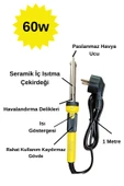 SAHAF 4'Lü Lehim Makinası Seti 60w Havya Kalemi Tel Lehim Pastası Elektrik Bandı - 2