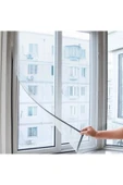 HAFSER 125 X 150 Cm Çift Kanat Sineklik Yapıştırma Bantlı Pencere Ve Kapıların Kapanmasını Engellemez - 3