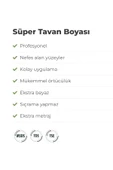 FORTES 4'Lü Set Süper Tavan Boyası Seti 15L-2.5-7.5 - 2