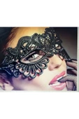 SUNA SİYAH DANTEL MASKE - 1