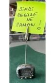 EREN MİNİ RADYO GRİ POLYESTER KAĞIT TUTUCU NOTLUK-ÇOK ŞIK-SEVİMLİ MİNİ MESAJ GÖNDERİN SEVDİKLERİNİZE - 1