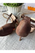 SUNA TANGO AYAKKABISI KADIN 8,5 CM (13 PONT)  YANDAN ÇİFT BAĞLI DERİ ÖZEL ÜRETİM thumbnail 4