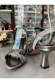 MİSS PARK MODA ANRASİT KALINTOPUK SON MODA ŞIK, DİŞİ, KADIN TOPUKLU - 6