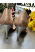 SUNA KIRÇIL DESENLİ PUDRA KAPALI TOPUK 8,5 CM 13 PONT TOPUK BOYU TANGO, DANS VE ABİYE AYAKKABISI - 3