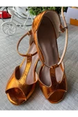 SUNA TANGO AYAKKABISI KADIN 8,5 CM (13 PONT)  T MODEL DERİ ÖZEL ÜRETİM - 4