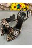 Park Moda 2025 TOP MODEL LEOPAR RUĞAN KELEBEK 10 CM TOPUKLU AYAKKABI MUHTEŞEM GECE-GÜNDÜZ - 4