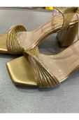 Park Moda ALTIN RUGAN 6BANTLIÖRGÜ 7 CM KALINTOPUKLU AYAKKABIB2025 EN MODA KADIN AYAKKABISI - 2