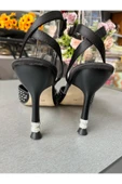 BYSLÇ SHOES TAŞLI KELEBEK SİYAH SATEN ABİYE AYAKKABI TREND MODEL - 3