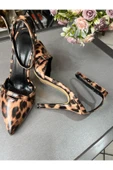 SUNA LEOPAR TREND MODEL KADIN TOPUKLU AYAKKABI - 4