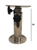 OCEAN MARİNE MASA VE KOLTUK AYAĞI 3 KADEMELİ KROM 30-70 CM TEKNE, YAT VE KARAVAN thumbnail 2