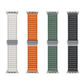 Apple Watch 44mm Zore KRD-123 Naylon Kumaş Hasır Örgülü Kordon - 2