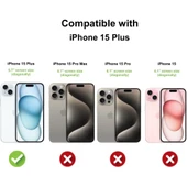 iPhone Uyumlu 15 Plus Kılıf Magsafe Kablosuz Şarj Şeffaf Kapak - 6
