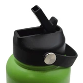 Noki Çevir Aç Kapak Pipetli Taşıma Kulplu Çelik Termos Matara 960 ml (T-0127) - 17