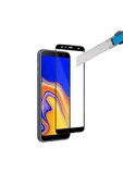 Samsung Galaxy J4 Plus Davin 5D Cam Ekran Koruyucu Siyah - 3