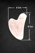 Pembe Kuvars Gua Sha Yüz Yogası, Masaj Taşı 530G - 3
