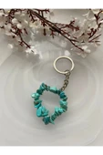Turkuaz Firuze Doğal Taş Anahtarlık - 1