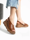 Papuçcity Mnrs 03212 Kadın Günlük Dolgu Topuk Sandalet - 14