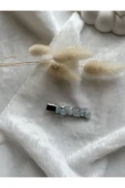 Akuamarin taşı el yapımı toka - 1