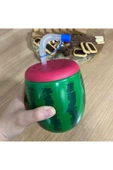 Karpuz Model Kendiliğinden Pipetli 900 ml Suluk, Matara - 3