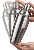 Kokteyl Shaker Seti 11 Parça Paslanmaz Çelik Bambu Standlı Kokteyl Yapma Kiti Bambu  Barmen Seti - 5