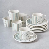 Güral Porselen Mental 12 Parça Kahve Fincan Takımı 6548 - 3