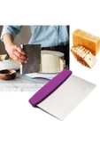 Çelik Hamur Kesici Kazıyıcı Pasta Kek Dekorasyon Spatula Aleti - 2
