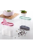Plastik Kapaklı Majör Baharatlık Baharat Saklama Kutusu Kabı Pembe - 2