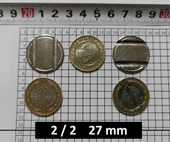 100 Adet 2/2 Çeltikli 27/2 Mm Langırt Oyun Makineleri & Oto yıkama jetonu - 1