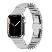 ​​​Apple Watch 7 41mm Kordon KRD-79 Metal Strap Kayış - 1