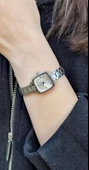 Daniel Klein DKE.1.10839 Kare Kadran Bombeli Cam Romen Rakamlı Kadın Kol Saati - 8