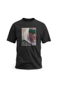 Kısa Kollu Filistin Maskeli Abo Obaida Dijital Baskılı Unisex S - 2xl T300018 - 3