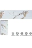 Alternatif Kaplama UV PVC Mermer Panel Elegant1 Adet 60x120cm Ev Ofis Otel Duvar Kaplama Paneli - 5