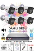 FURY 6 lı Sesli Gece Renkli Görüş Güvenlik Kamerası Su Geçirmez Güvenlik Kamerası Seti 250GB - 2
