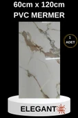 Alternatif Kaplama UV PVC Mermer Panel Elegant1 Adet 60x120cm Ev Ofis Otel Duvar Kaplama Paneli - 1