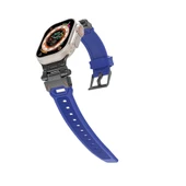 Apple Watch 7 45mm Zore KRD-108 Metal Başlıklı Silikon Kordon - 3
