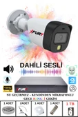 FURY 1 li Sesli Gece Renkli Görüş Güvenlik Kamerası Su Geçirmez Güvenlik Kamerası Seti 1TB thumbnail 2
