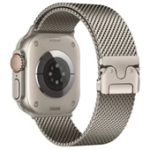 Apple Watch Ultra 49mm Zore KRD-121 Metal Hasır Kordon thumbnail 11