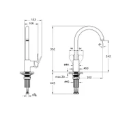 Artema Flow Soft Lavabo Musluk, Eviye Mutfak ve Banyo Batarya Seti thumbnail 3
