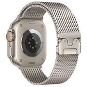 Apple Watch Ultra 49mm Zore KRD-121 Metal Hasır Kordon thumbnail 9