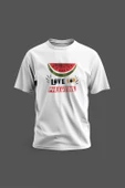 Kısa Kollu Filistin Love For Palstıne Ile Karpuz Dijital Baskılı Unisex S - 2xl T300021 - 3