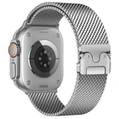 Apple Watch Ultra 49mm Zore KRD-121 Metal Hasır Kordon thumbnail 4