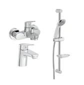 Artema Flow Round Lavabo Banyo Batarya Artema Solo C Sürgülü Krom El Duşu Seti - 1