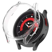Sneezy Samsung Galaxy Watch 5 Pro PC Sert Dış Kasa Koruyucu  Gümüş - 7