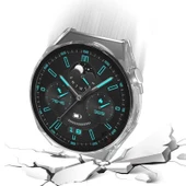 Sneezy Huawei Gt3 Pro 46mm PC Sert Kasa Ve Ekran Koruyucu  Şeffaf thumbnail 5