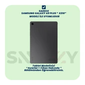 Samsung Tab A9 Plus X210 11 İnç Katlanabilir Kalemlikli Standlı Akıllı Kılıf  Gri - 3