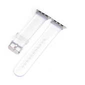​​​Apple Watch 7 45mm KRD-13 Şeffaf Silikon Kordon - 3
