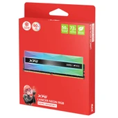 XPG Lancer Neon 32GB (2x16GB) DDR5 6400Mhz RGB CL32 AX5U6400C3216G-DCLANRSG Dual Kit Ram - 4